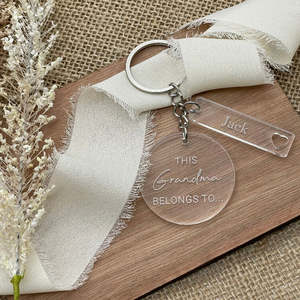 This Grandma Belongs To... Keyring