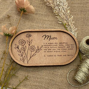 Mum Wooden Trinket Tray