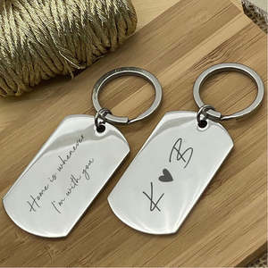 Gifts For Him: Personalised Couples Keyring (Set of 2)