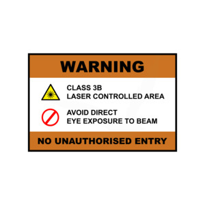 Birdzout Laser Safety Sign