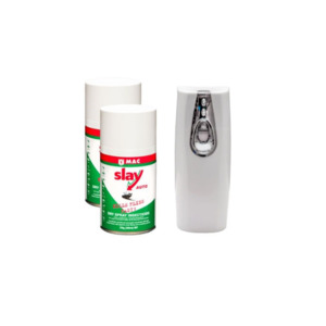 Spiders: Effortless Insect Control with the MAC Slay Automatic Insect Dispenser & 2 Cans (300ml Dry)