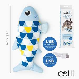 New Cat: Catit Groovy Fish Blue