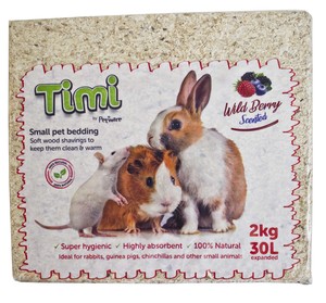 Small Animals: Timi Softwood Bedding Wildberry