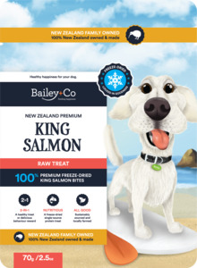 Bailey+Co Salmon Bites Dog 70g