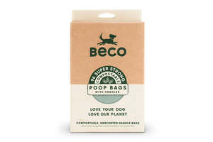 Health Clean Up: Beco Poop Bags Compostable with Handle**