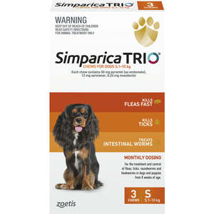 Health Flea Worm: Simparica Trio 3 Pack