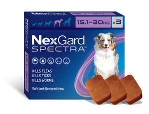 Health Flea Worm: Nexgard Spectra 3pk