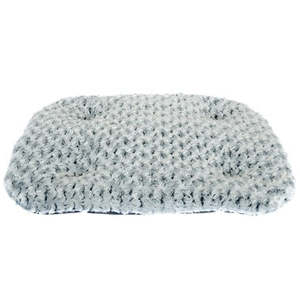 Dog Bedding: Oslo Bed Deluxe Fleck Grey/White