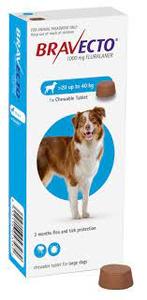 Dog Flea Worm: Bravecto Dog L 20-40KG
