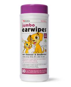 Dog Grooming: Petkin Jumbo Ear Wipes