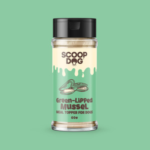 Dog Health Wellbeing: Scoop Dog Green Lipped Mussel Topper 100g