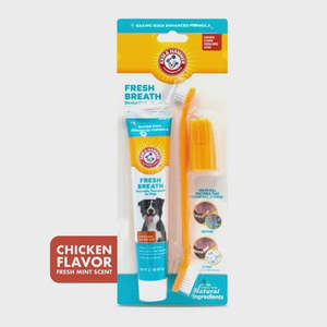 Dog Health Wellbeing: Arm & Hammer Fresh Breath Dental Kit chicken 74ml