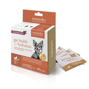 Dog Health Wellbeing: Totoniks Gut Health & Hydration Refill Pack Small Dog
