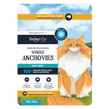 Cat Treats 1: Bailey+Co Freeze Dried Premium Anchovy Cat Treat 70g