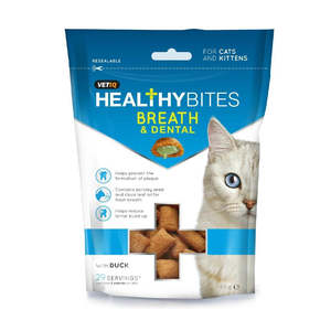 Cat Treats 1: Vet IQ Healthy Bites Breath & Dental 65g