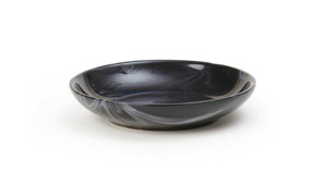 Cat Bowls Feeding: Marble Saucer Black
