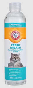 Arm & Hammer Fresh Breath Dental Water Additive For Cats Flavourless 236ml