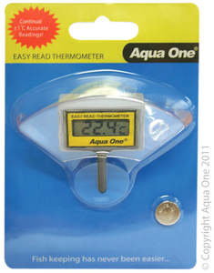 Fish Heating: Aqua One Thermometer Easy Read LCD - now deleted