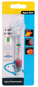 Fish Heating: Aqua One Thermometer Glass