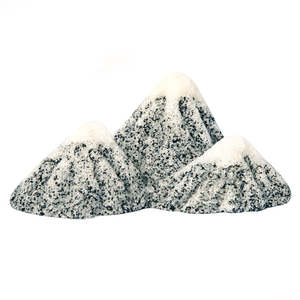 Aqua One Ornament Snow Topped Mountains