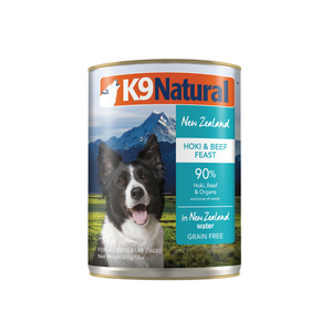 Dog Wet Food: K9 Natural Beef and Hoki Feast Can