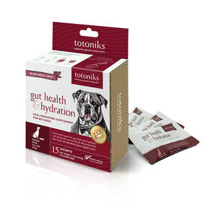 Dog Health Wellbeing Supplements: Totoniks Gut Health & Hydration Refill Pack Large Dog