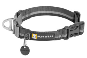 Dog Tethering Collars: Ruffwear Web Reaction Collar Granite Gray