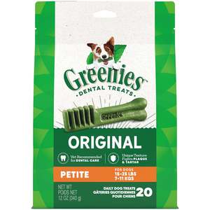 Dog Treats Packaged: Greenies Petite 340g 20pc