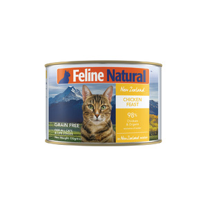 Cat Food Wet Food: Feline Natural Chicken Feast Can Tray 12x170g