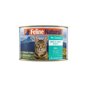 Cat Food Wet Food: Feline Natural Beef and Hoki Feast Can Tray 12 x 170g