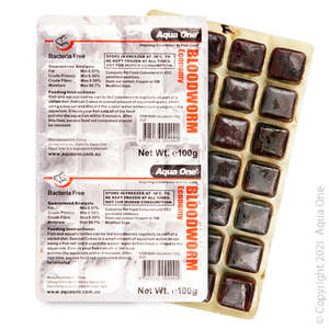 Fish Food Frozen: Aqua One Frozen Bloodworm