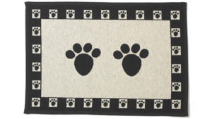 Dog Placemats: Tapestry Placemat "Black Paws"