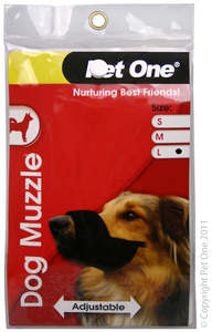 Dog Tethering Muzzles: Pet One Muzzle Adjustable