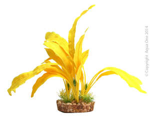 Aqua One Silk Plant - Yellow Sword