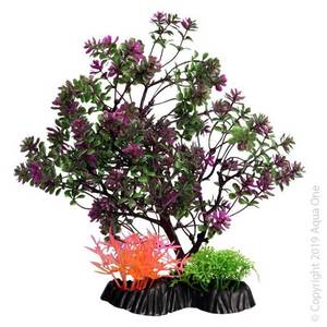 Fish Decorations Plants: Aqua One Ecoscape Medium Catspaw Tree Purple