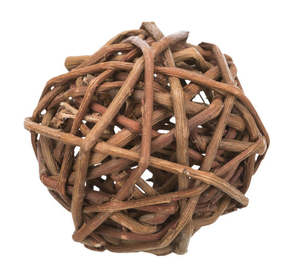 Small Pet Toys: Trixie Wicker Ball with Bell