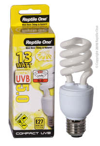 Reptile Heating Lighting: Reptile One Bulb Compact UVB 5.0 13W