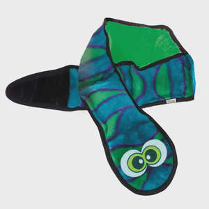 Dogs: Outward Hound Invincibles Blue & Green Snake Dog Toy
