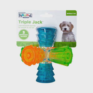 Triple Jack Interactive Multi-Squeak Dog Toy
