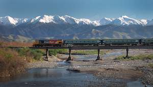Tararuas: TRAIN CROSSING WAINGAWA