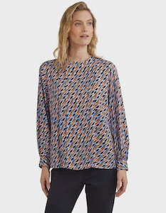 Yarra Trail: Pantile Print Top