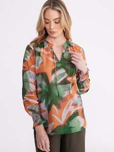 Yarra Trail: Blooms Print Top