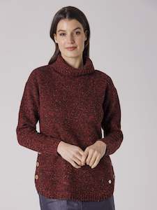 Yarra Trail: Speckled Jumper - Chilli Mix