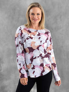 Yarra Trail: Peony Print Top