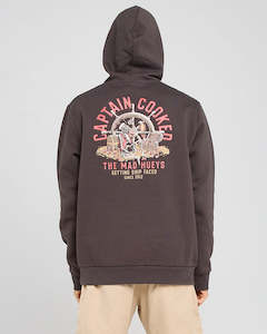 Hoodies Sweats: Captain Cooked Pullover - Vintage Black