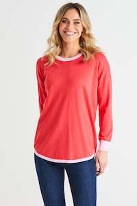 Jumpers: Sophie Knit Jumper - Pink Tipping