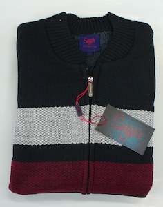 Knitwear: Winnie Full Zip -  Black