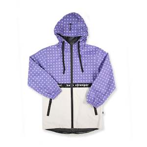 Hello Stranger: Rainy Days Jacket - Purple/Cream