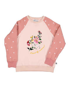 Kissed By Radicool: Flora Raglan Crew