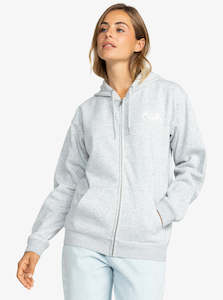 Sale: Surf Stoked Zipped Brushed Hoodie - Heritage Heather